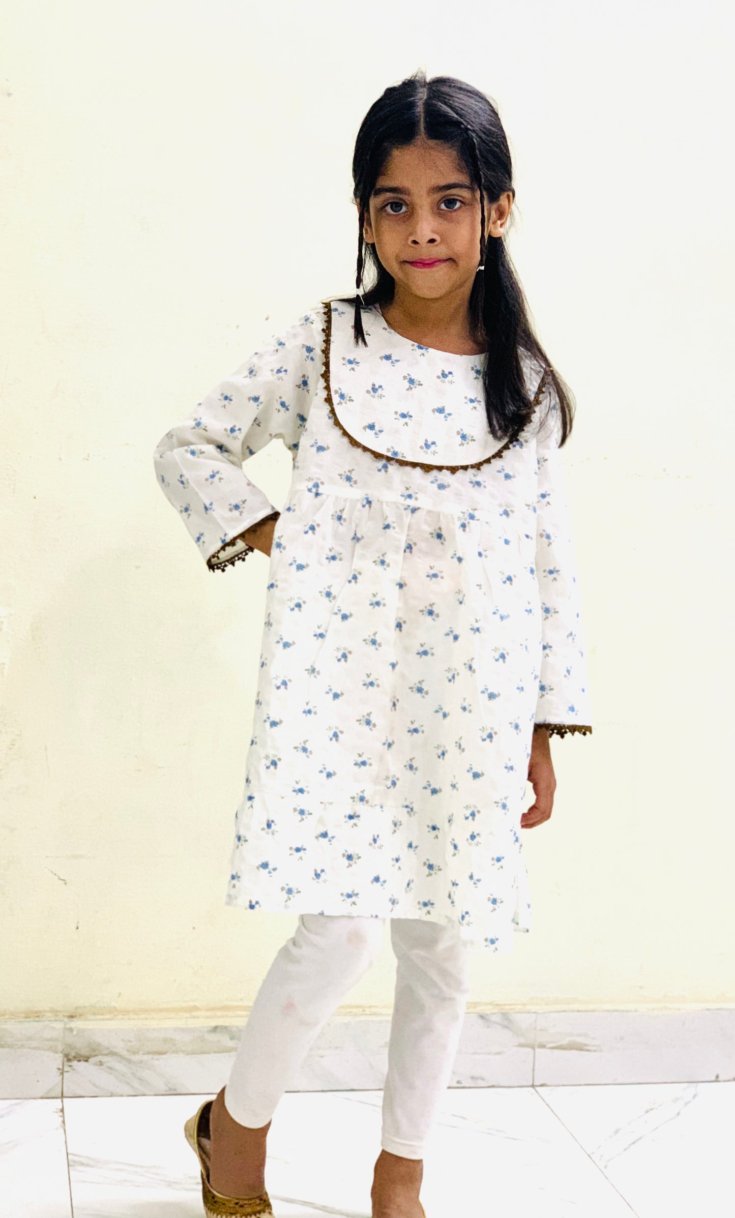 Elegant Swiss Lawn Frock for Girls