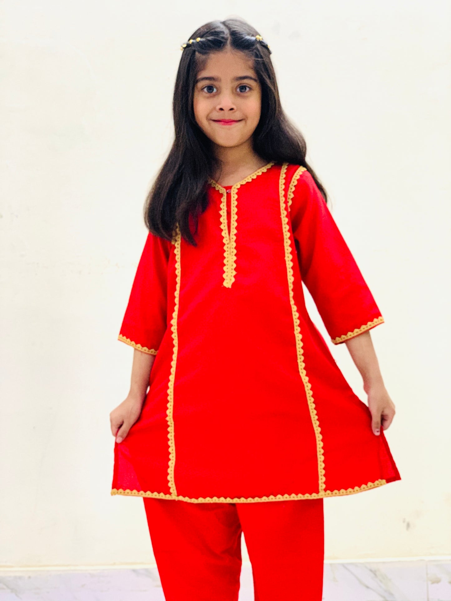 Stylish 2-Piece Lawn Suit for Your Little Princess