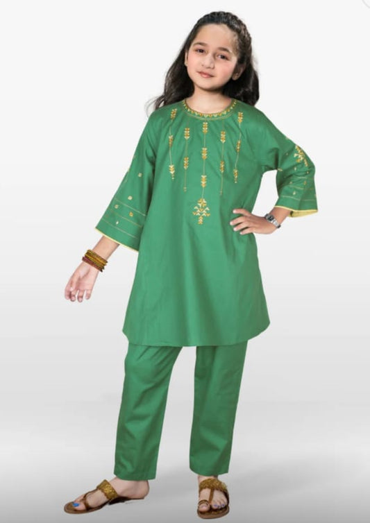 Girls’ Winter Cotton Shirt and trousers