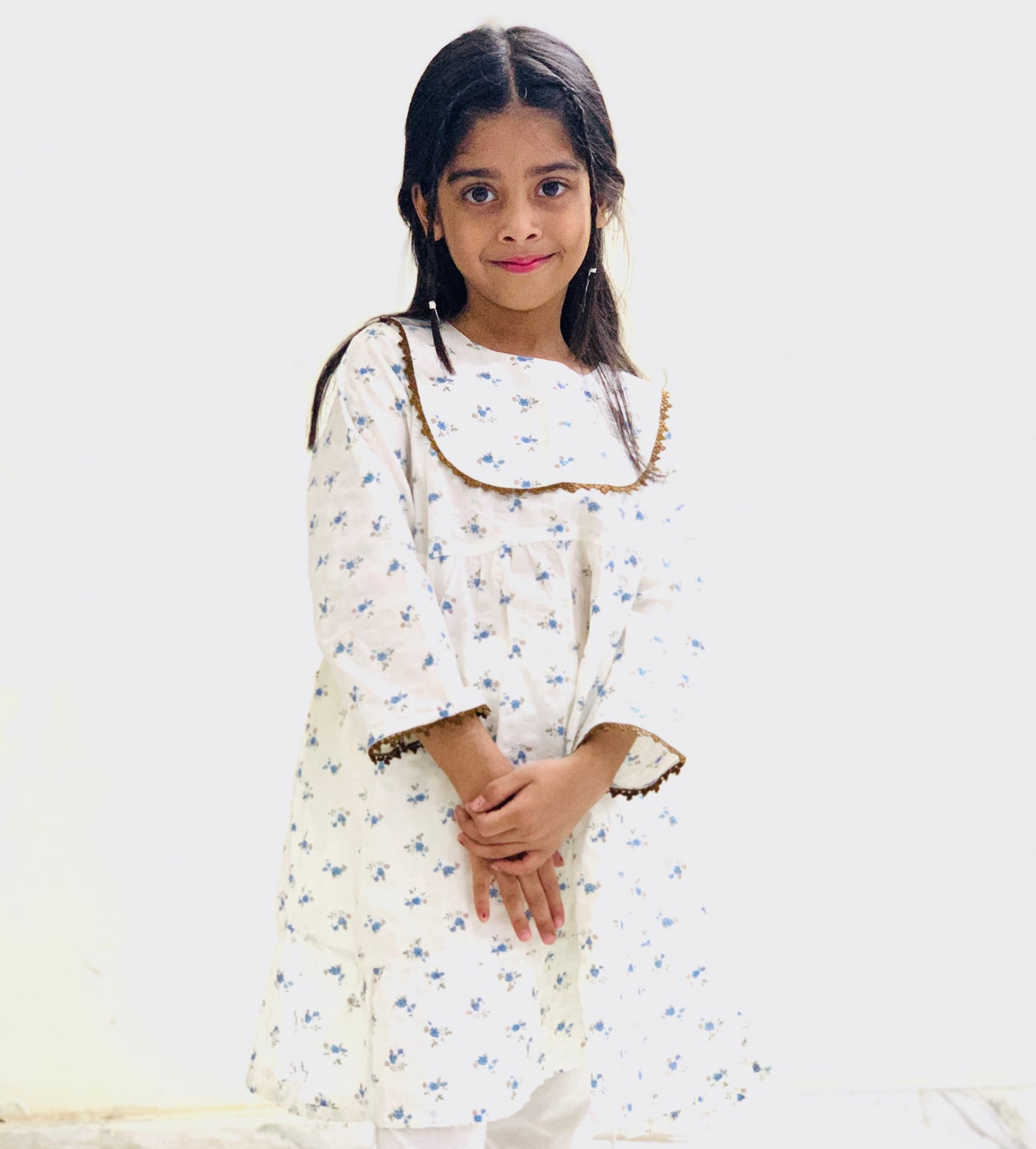 Elegant Swiss Lawn Frock for Girls